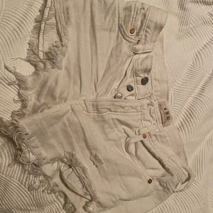 Free people good vibrations jean shorts